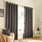 Ellis Windowpane Check Eyelet Curtains