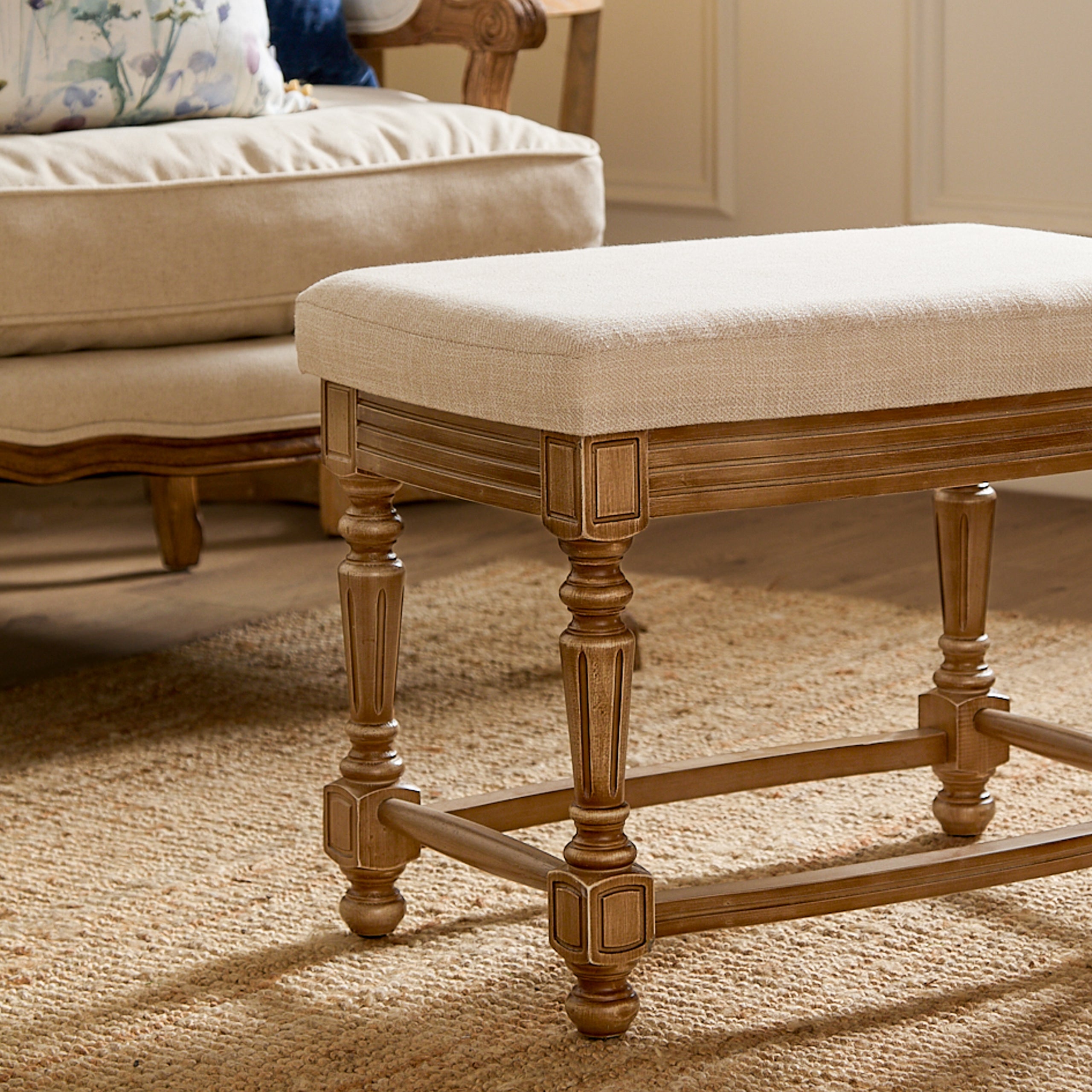 Eloise Wooden Footstool