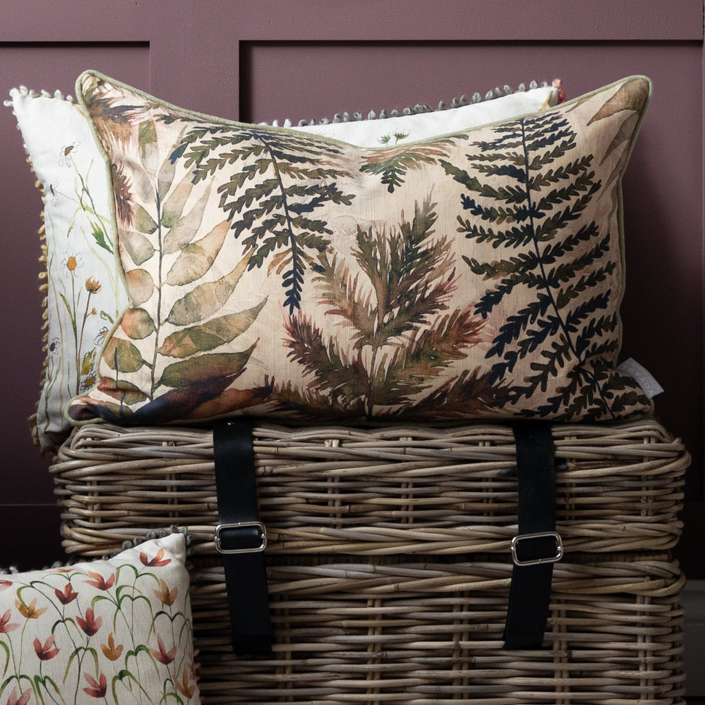 Elowen Printed Piped Cushion