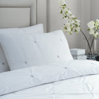 Elysia Pinch Pleat 100% Cotton Duvet Cover Set