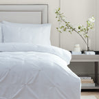 Elysia Pinch Pleat 100% Cotton Duvet Cover Set