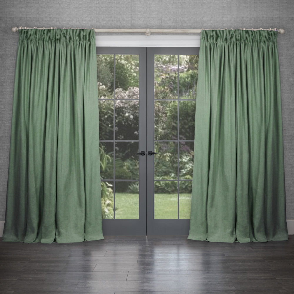 Emilio Woven Pencil Pleat Curtains