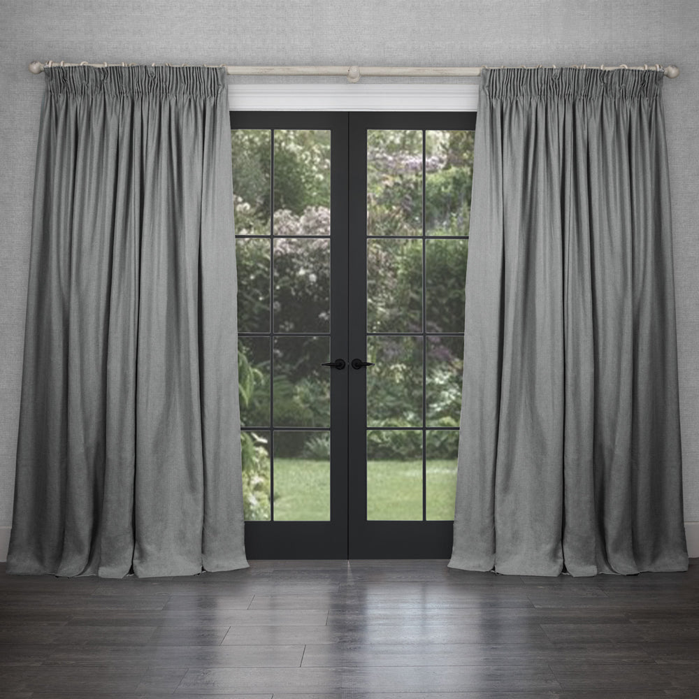 Emilio Woven Pencil Pleat Curtains