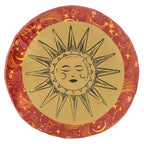 Ethereal Sun Velvet Round Cushion