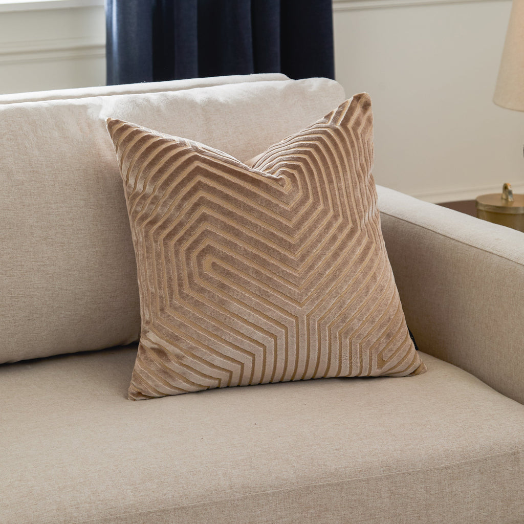 Evoke Cut Velvet Cushion
