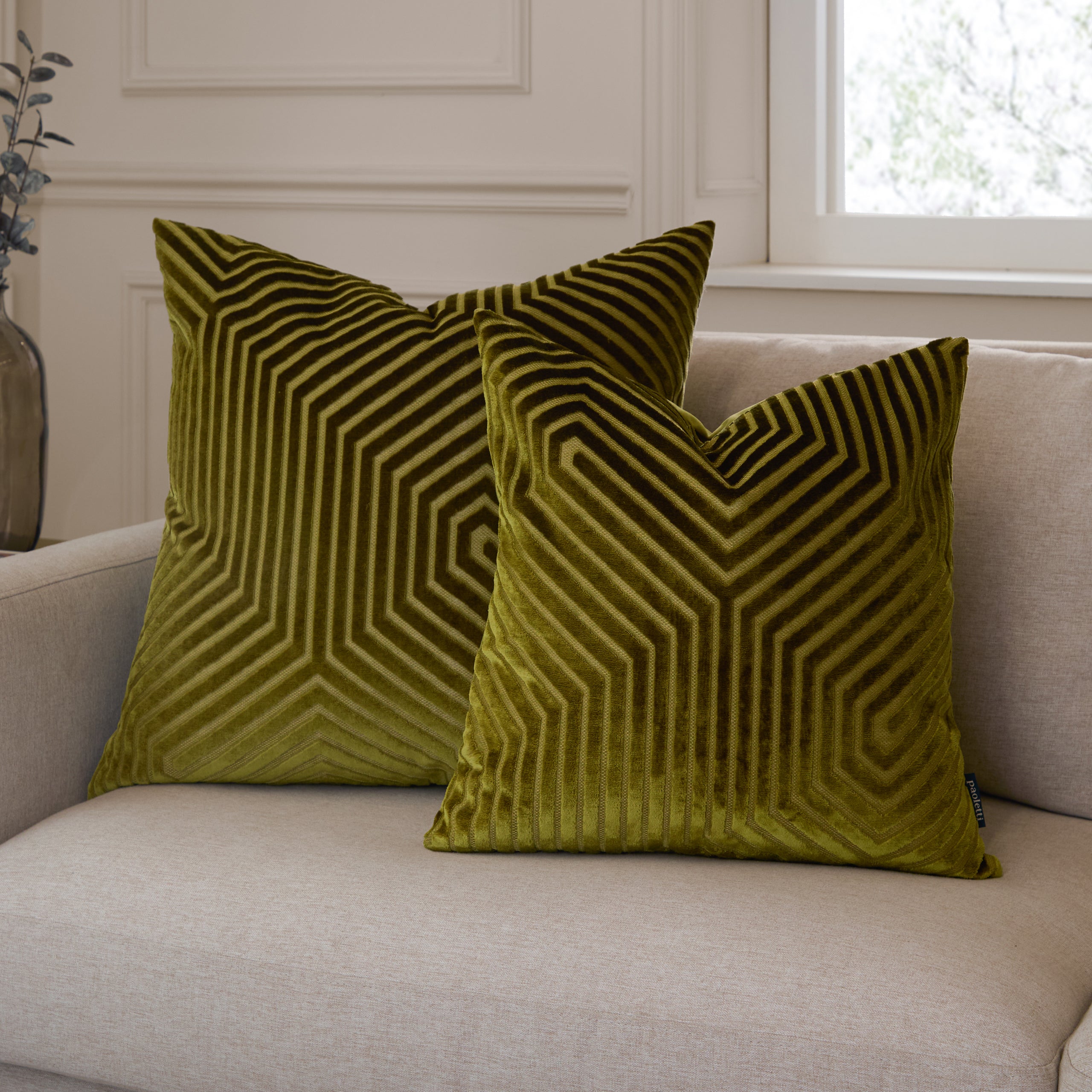 Evoke Cut Velvet Cushion