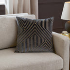 Evoke Cut Velvet Cushion