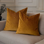 Evoke Cut Velvet Cushion