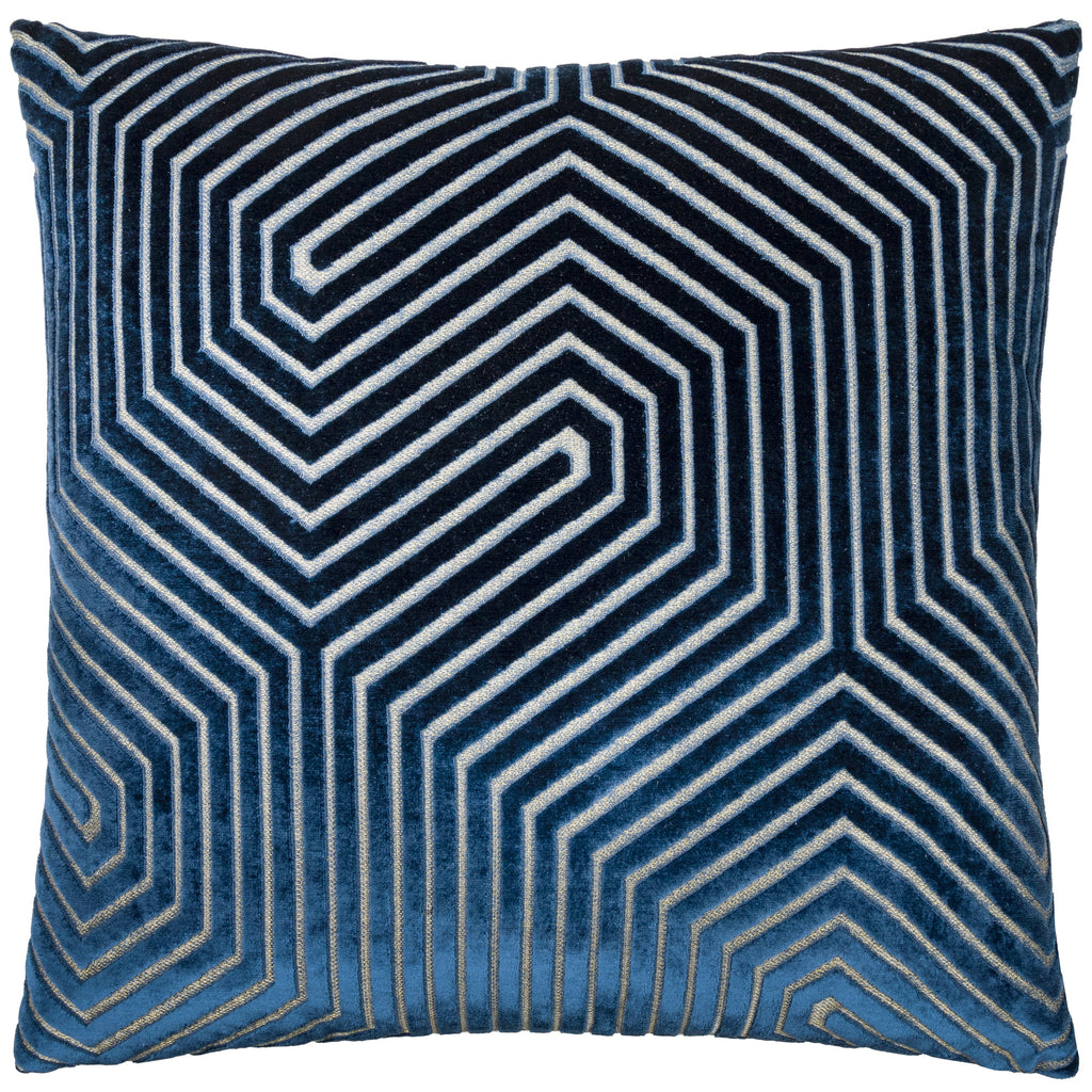 Evoke Cut Velvet Cushion