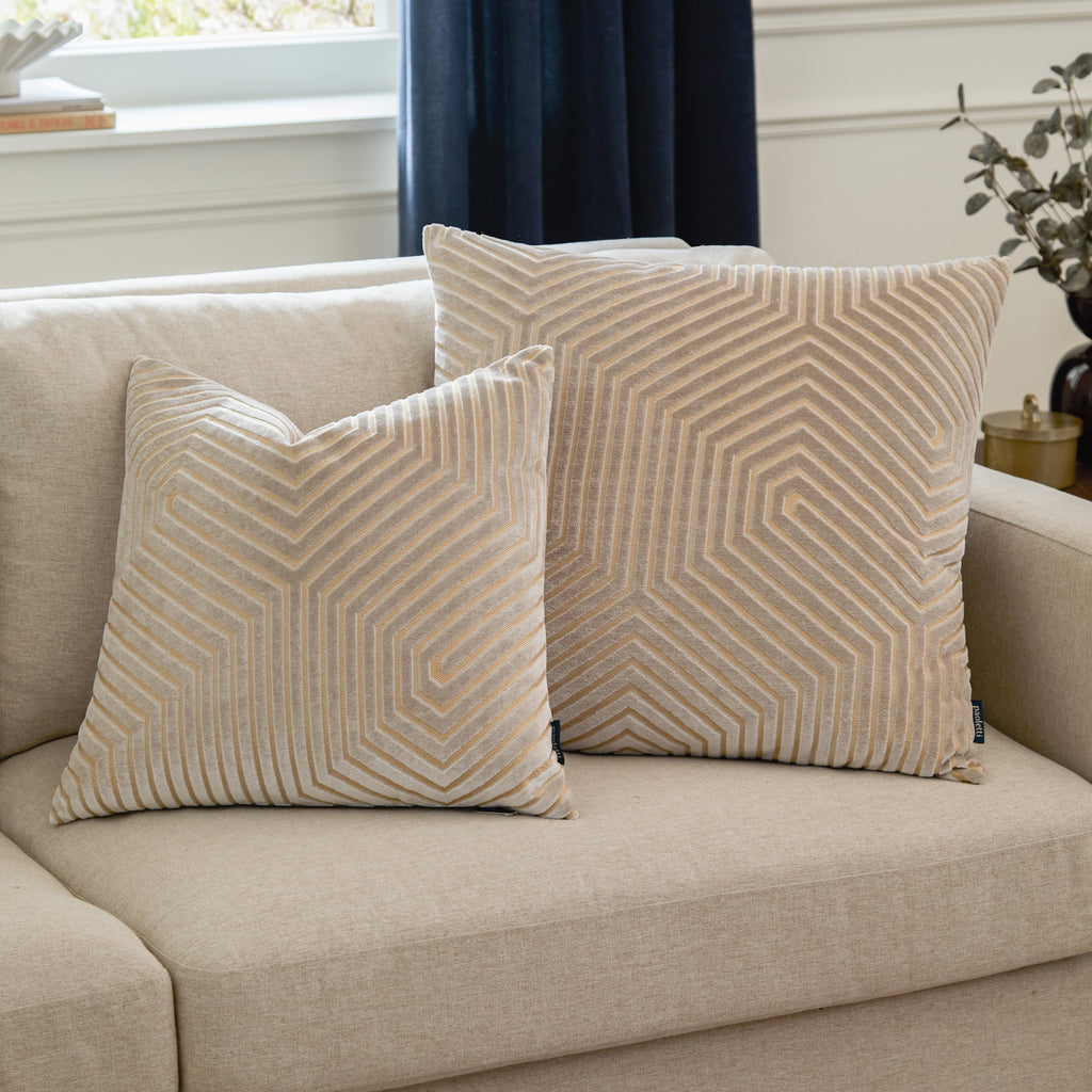 Evoke Cut Velvet Cushion