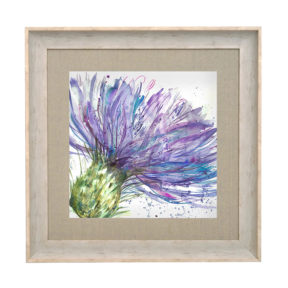 Expressive Thistle Framed Print