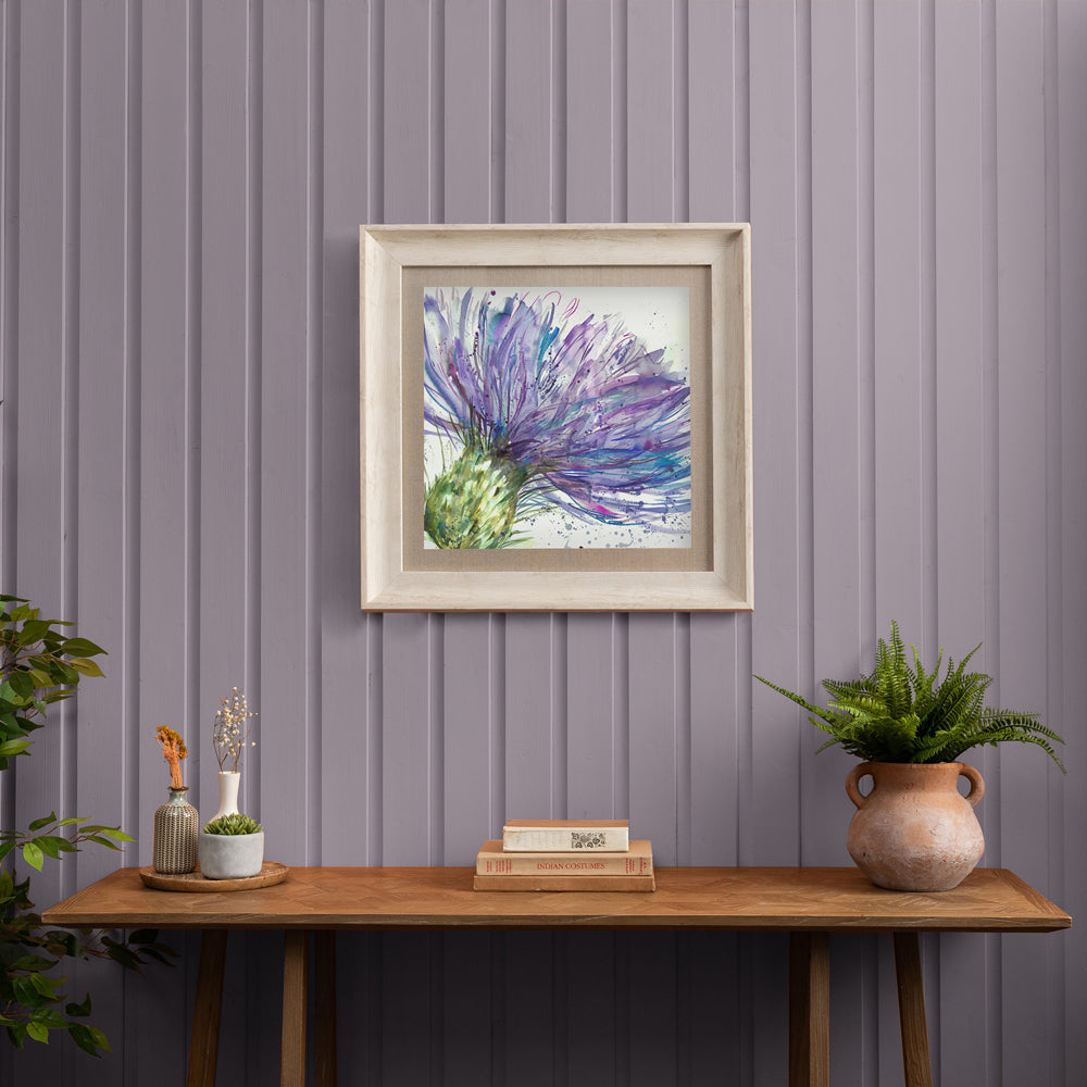 Expressive Thistle Framed Print