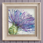Expressive Thistle Framed Print