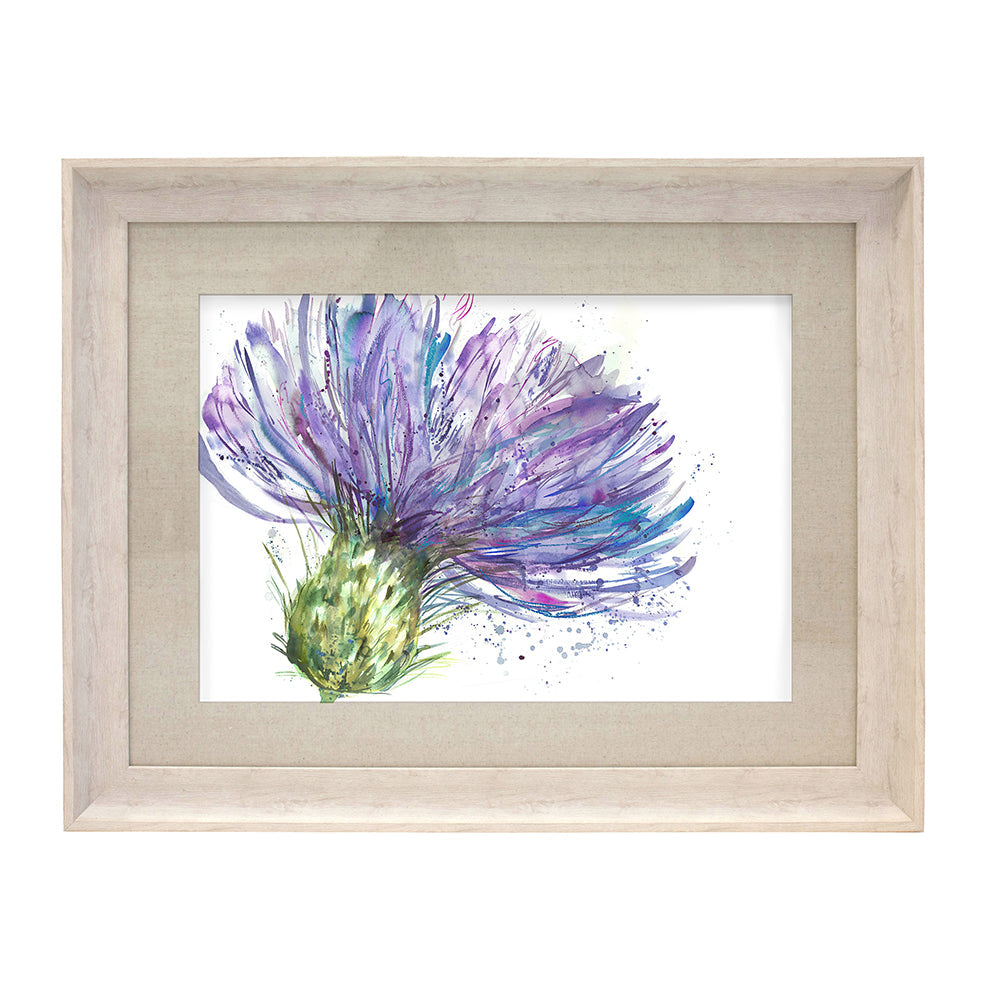 Expressive Thistle Framed Print
