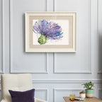 Expressive Thistle Framed Print