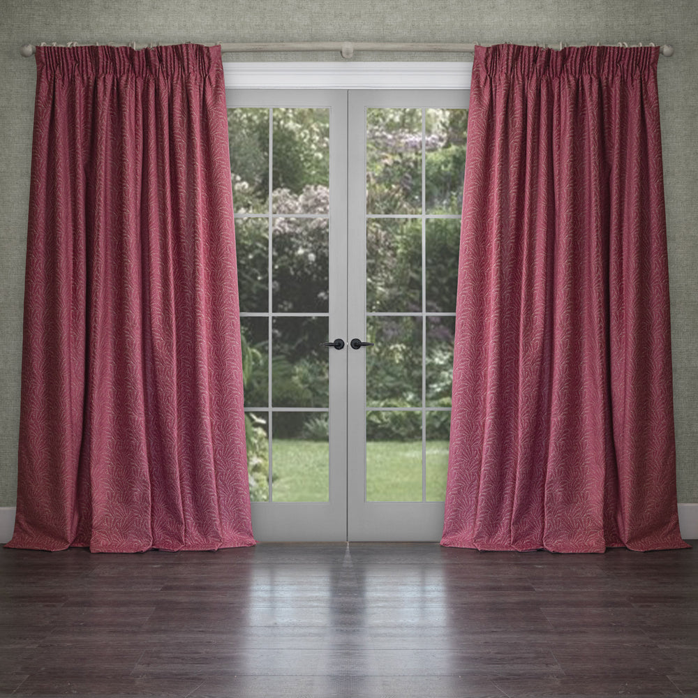 Farley Woven Chenille Pencil Pleat Curtains