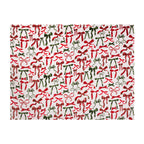 Nathalie Festive Bows Printed Fleece Throw