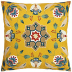 Folk Flora Outdoor Cushion