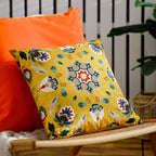 Folk Flora Outdoor Cushion