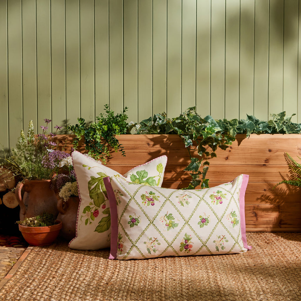 Fig Trellis Printed Outdoor Cushion