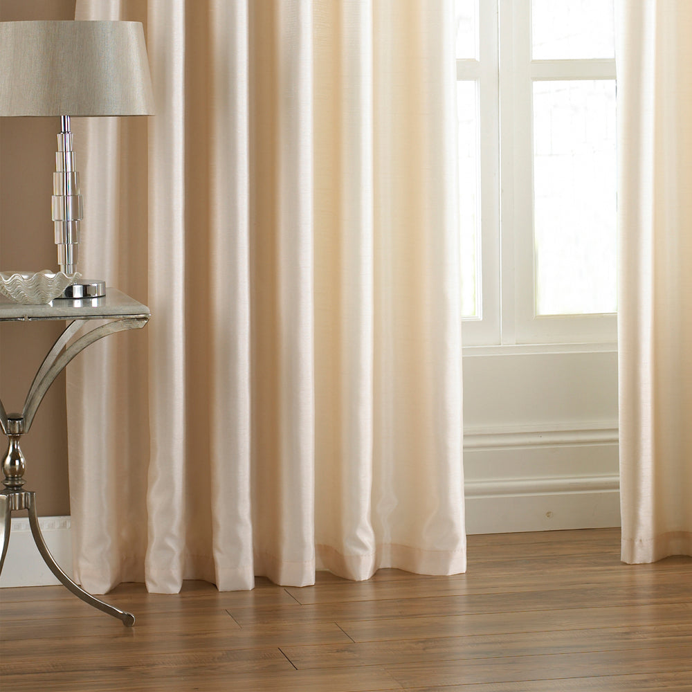 Fiji Faux Silk Eyelet Curtains