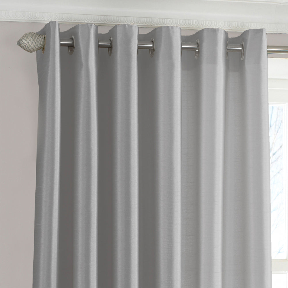 Fiji Faux Silk Eyelet Curtains