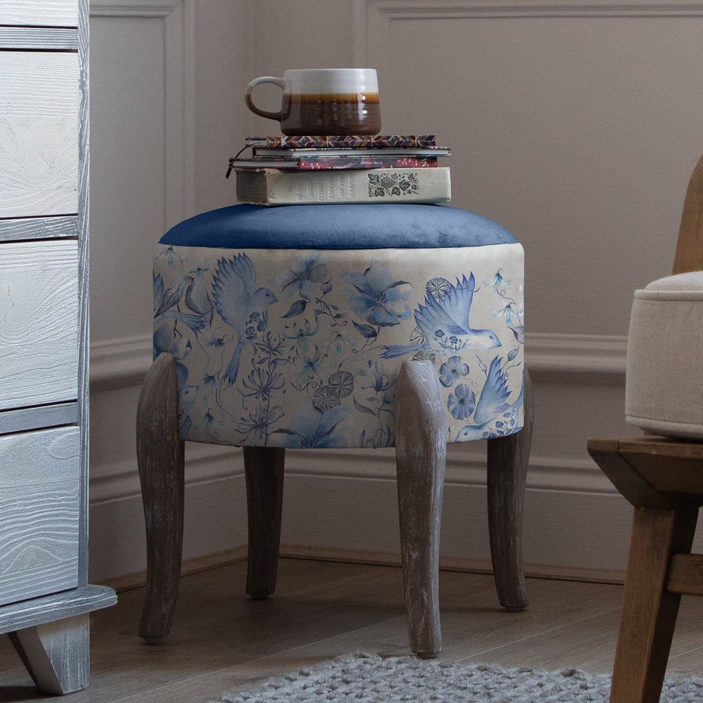 Floella Printed Finn Footstool
