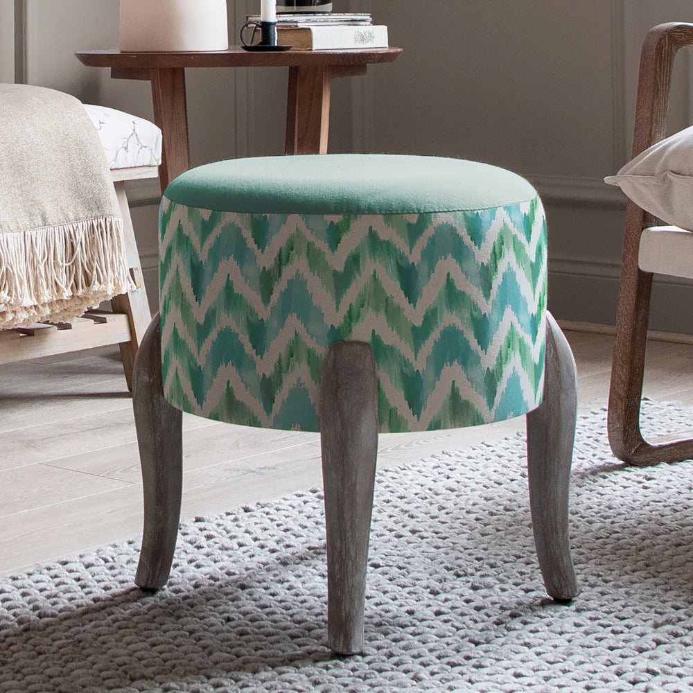 Savannah Printed Finn Footstool