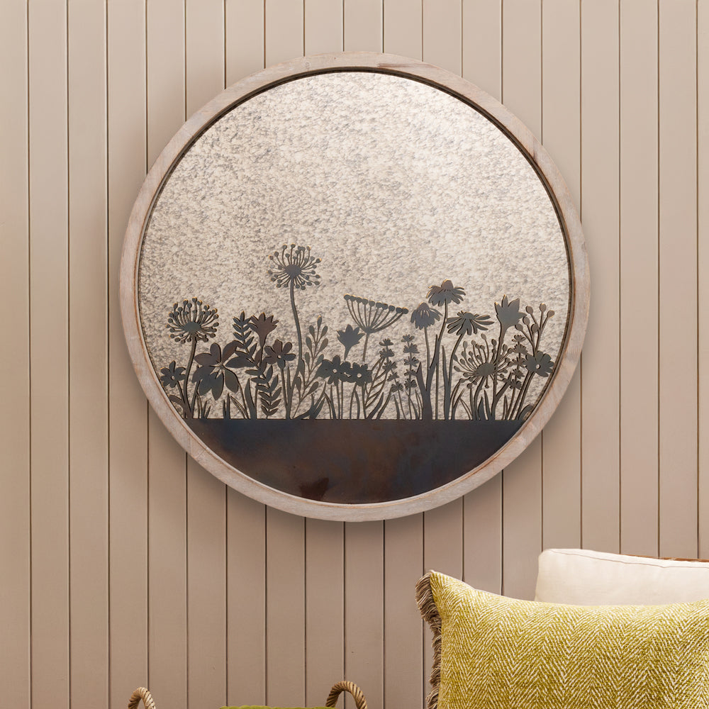 Fleur Et Faune Circle Antique Mirror