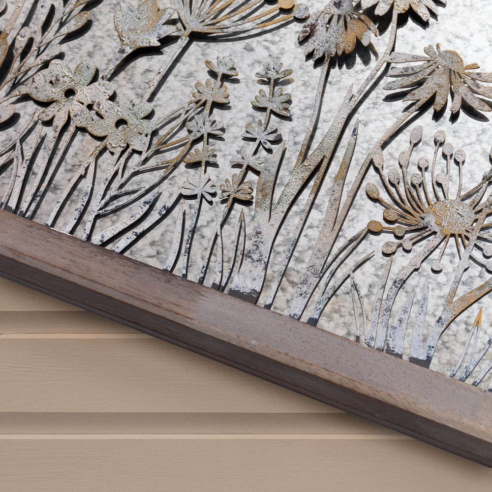 Fleur Et Faune Square Antique Mirror