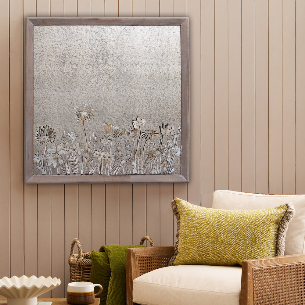 Fleur Et Faune Square Antique Mirror