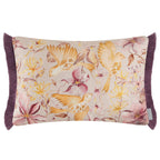 Floella Printed Ruche Fringe Cushion