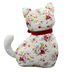 Floral Cat Novelty Door Stop