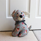 Floral Dog Novelty Door Stop