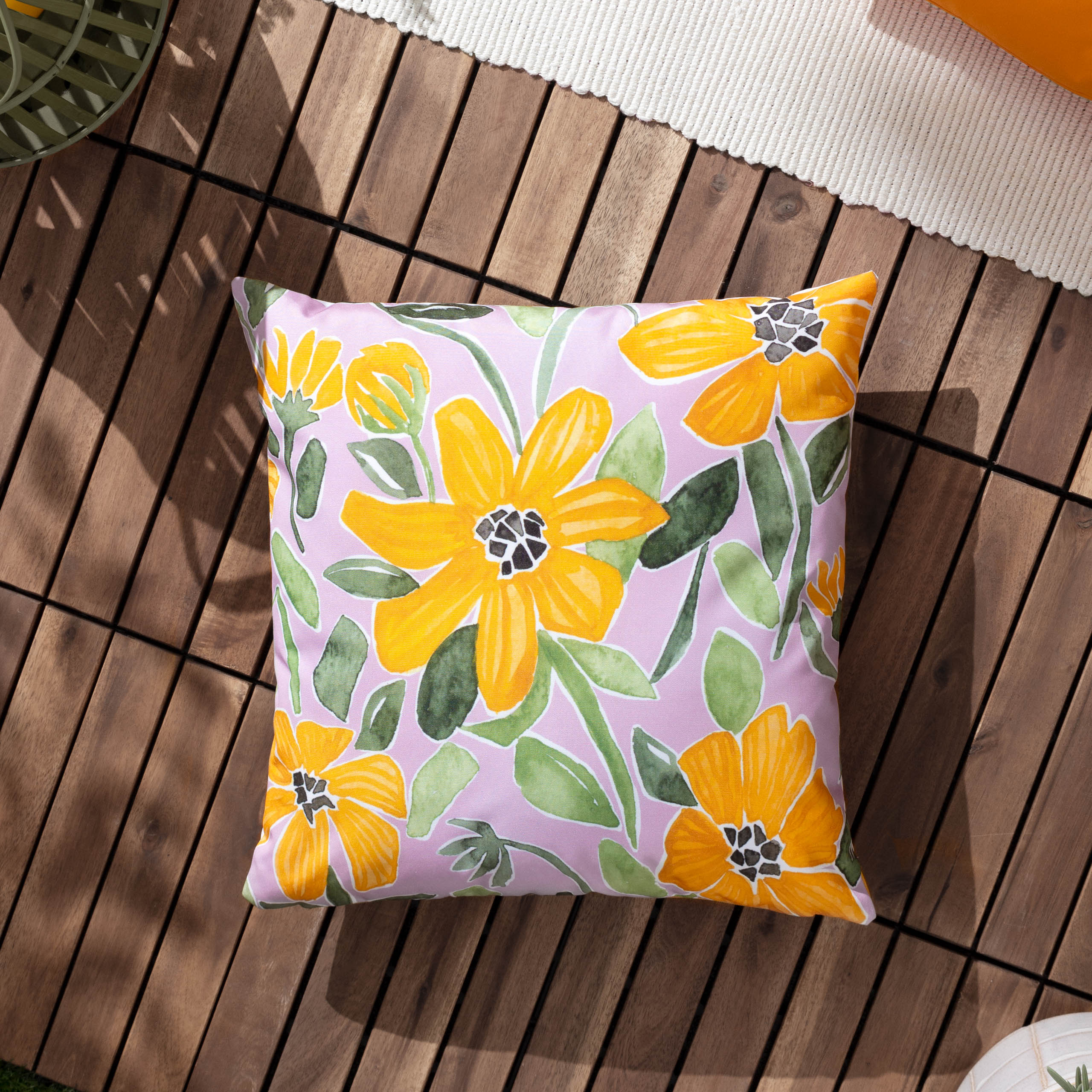 Flowers Trending Outdoor Cushion
