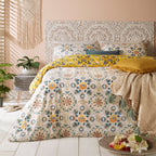 Folk Flora Floral Duvet Cover Set