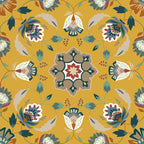 Folk Flora Floral Duvet Cover Set