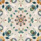 Folk Flora Floral Duvet Cover Set