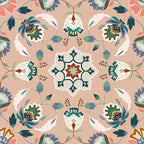 Folk Flora Floral Duvet Cover Set