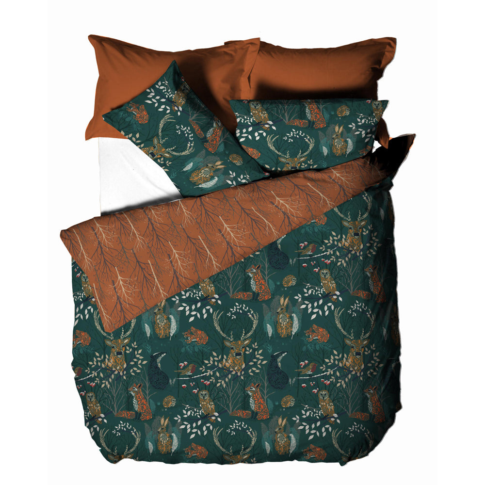 Forest Fauna Woodland Duvet Cover Set