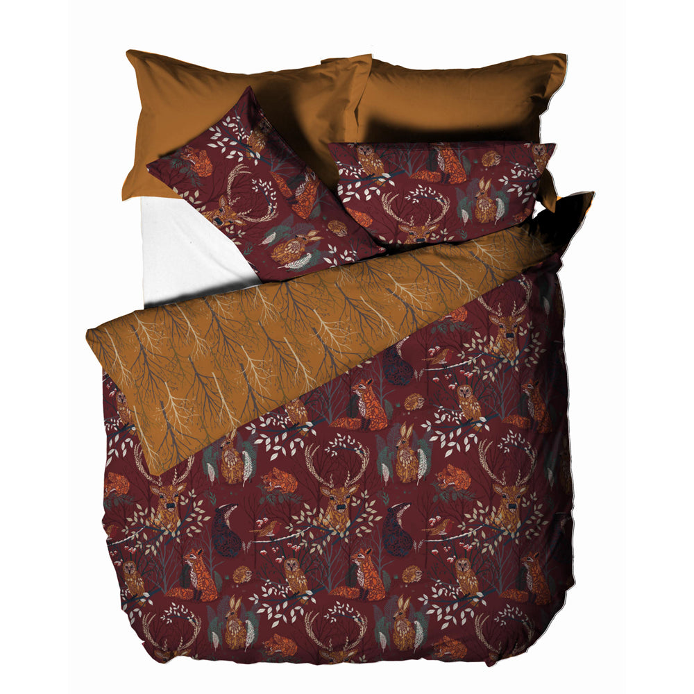 Forest Fauna Woodland Duvet Cover Set
