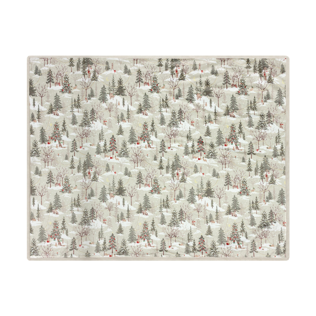 Forest Festivities Faux Fur Throw