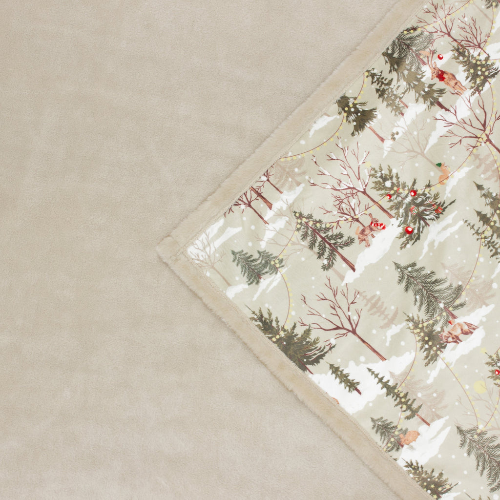 Forest Festivities Faux Fur Throw