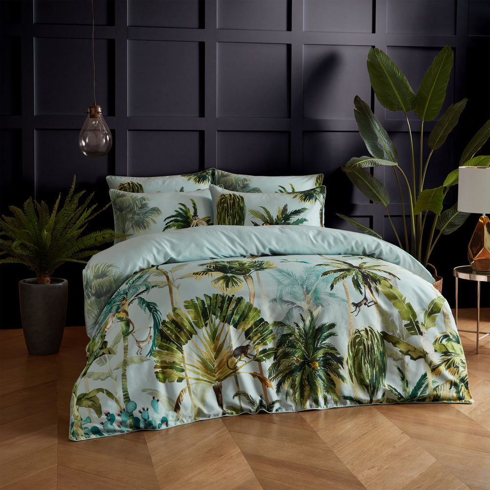 Forsteriana Palms 100% Cotton Duvet Cover Set