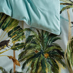 Forsteriana Palms 100% Cotton Duvet Cover Set