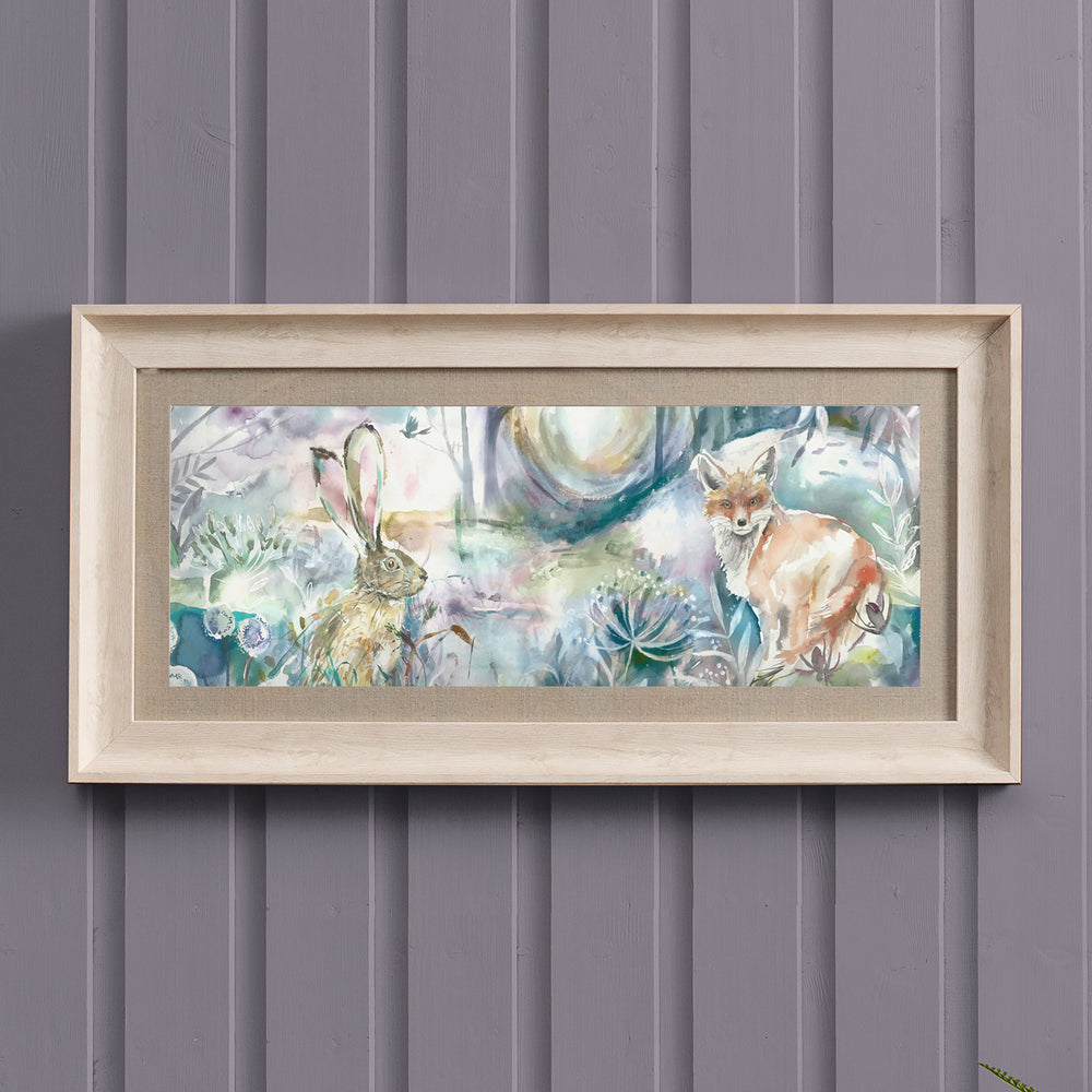 Fox and Hare Framed Print