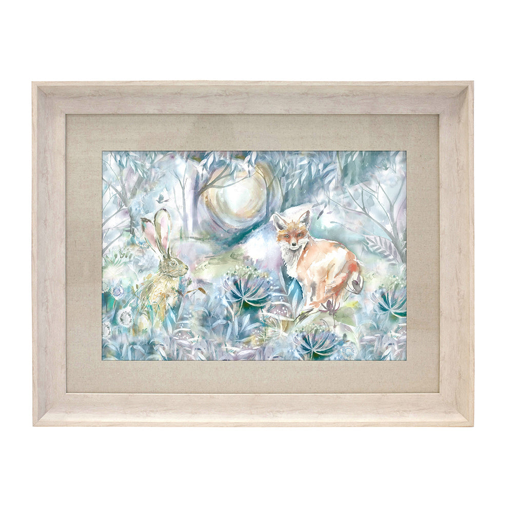 Fox and Hare Framed Print