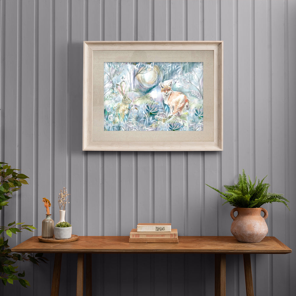 Fox and Hare Framed Print