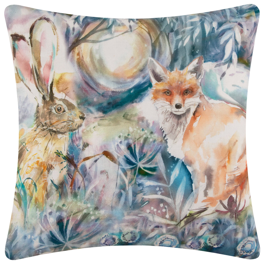 Fox And Hare Outdoor Cushion True