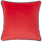 Frieze Piped Velvet Cushion